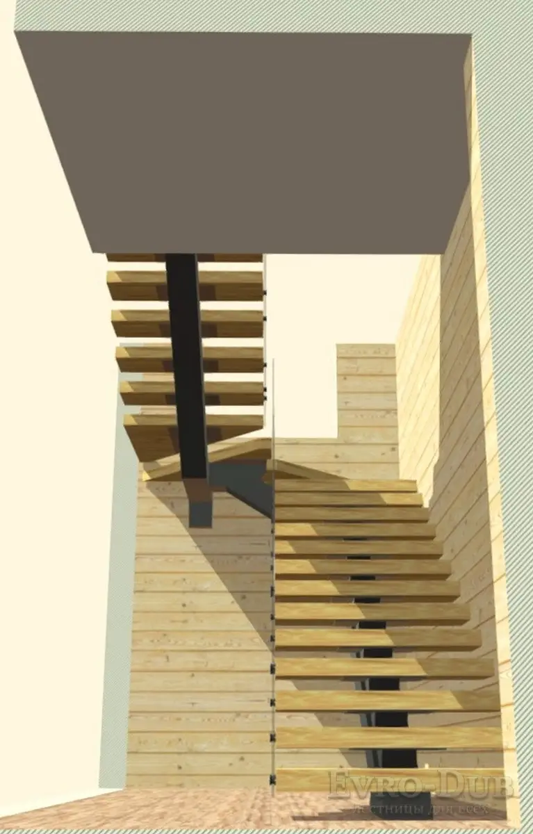 Стеклянная винтовая лестница от Gosik