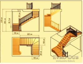 Лестница на второй этаж на монокосоуре Solo Classic (проект №99)